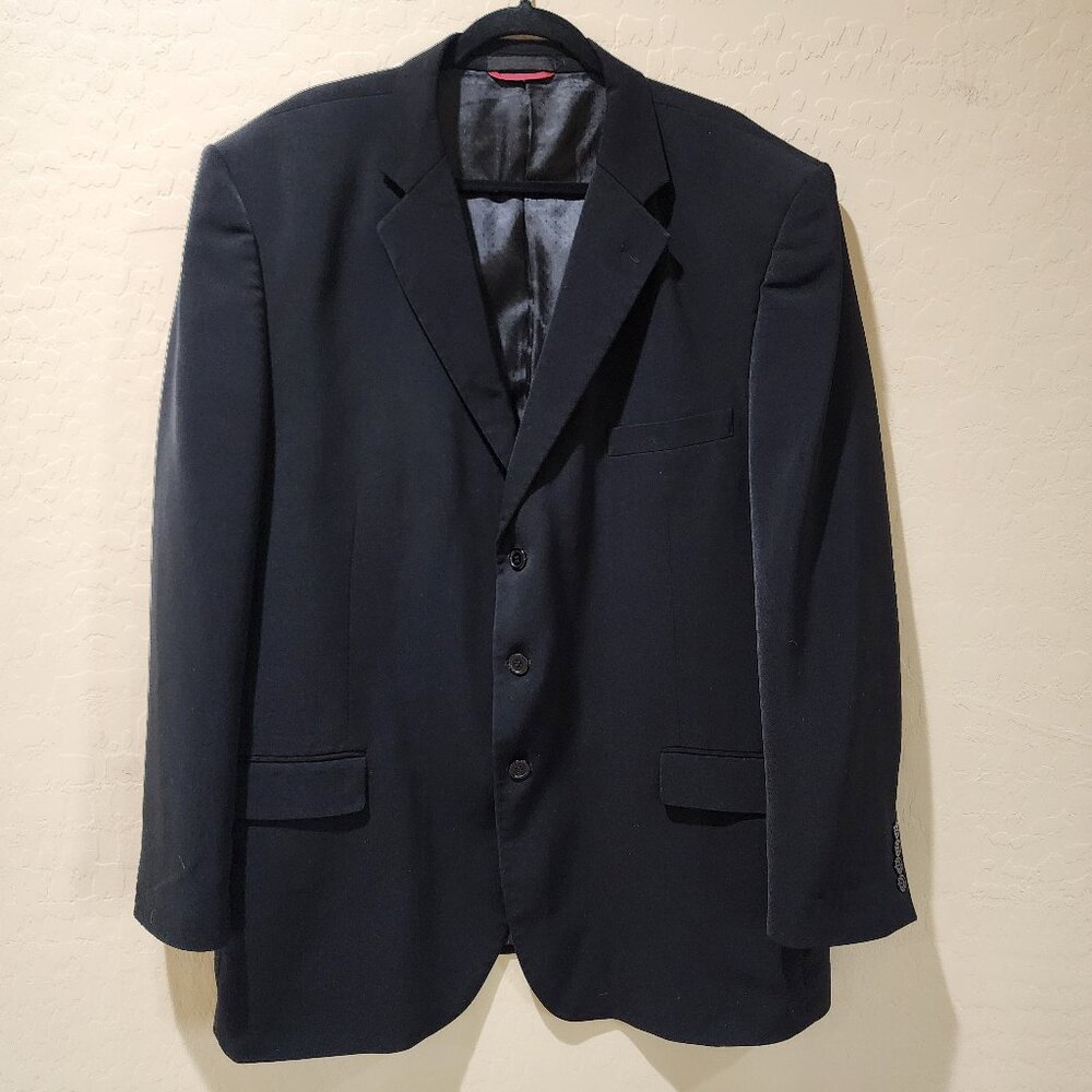 Midtown Man Suit Separates Black Men's Suit Coat 3 Button Classic SZ 48R